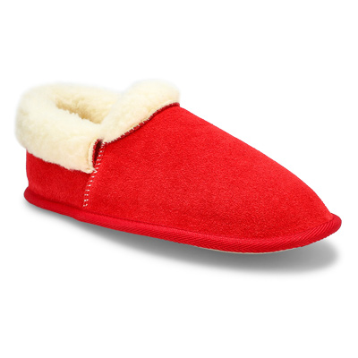Lds Valkyrie Closed Back Slipper - Red