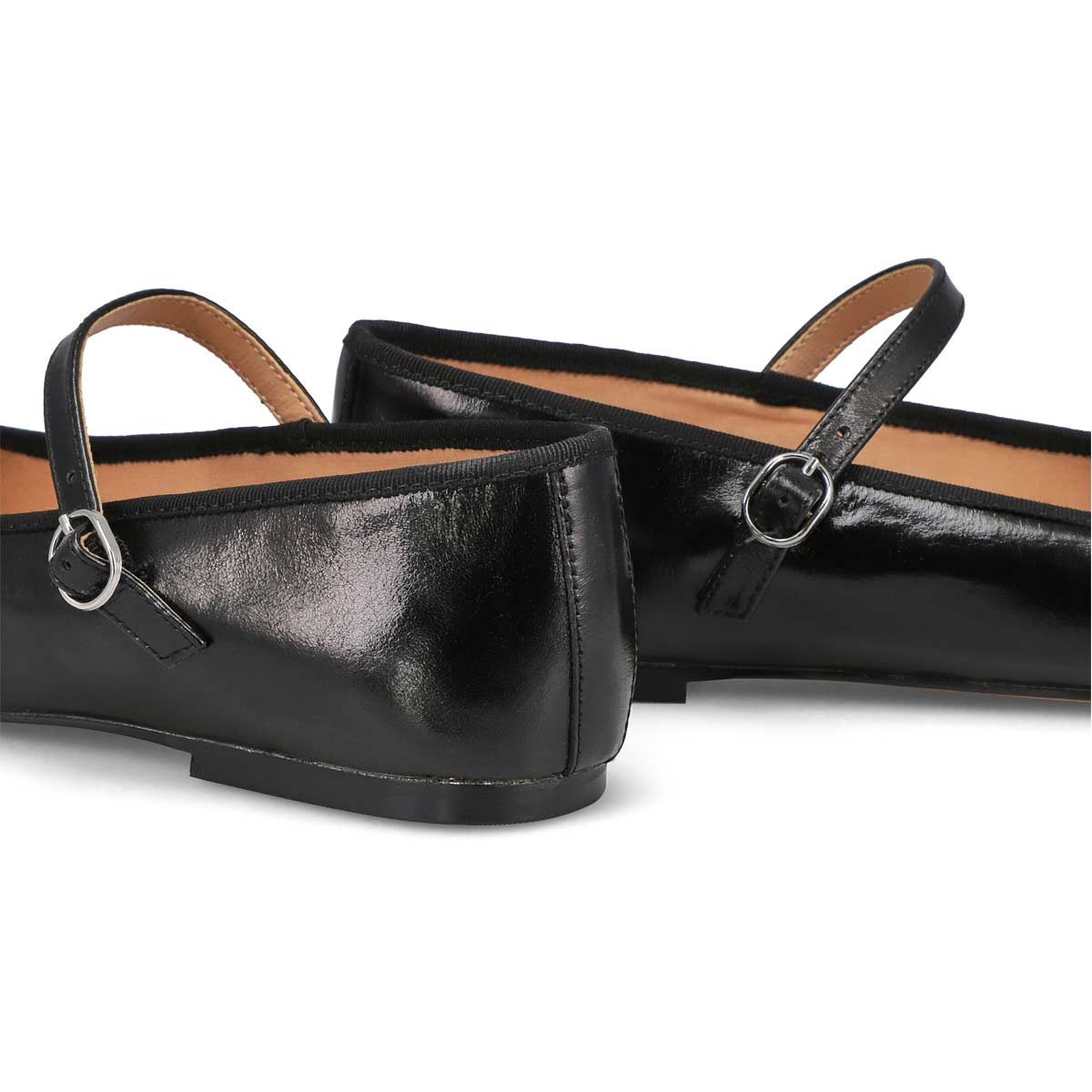 Women's  Vinetta Leather Casual Maryjane Flat - Black