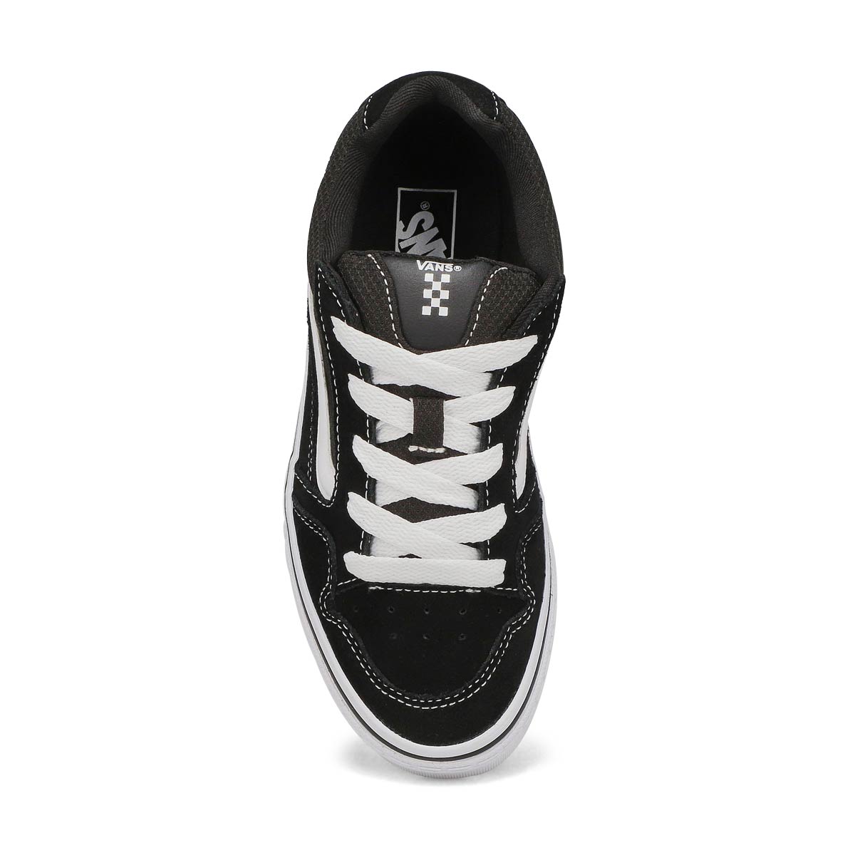 Boys' Caldrone Lace Up Sneaker - Black/White