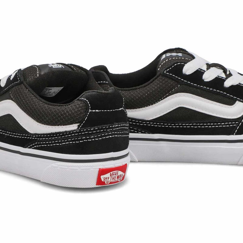 Boys' Caldrone Lace Up Sneaker - Black/White