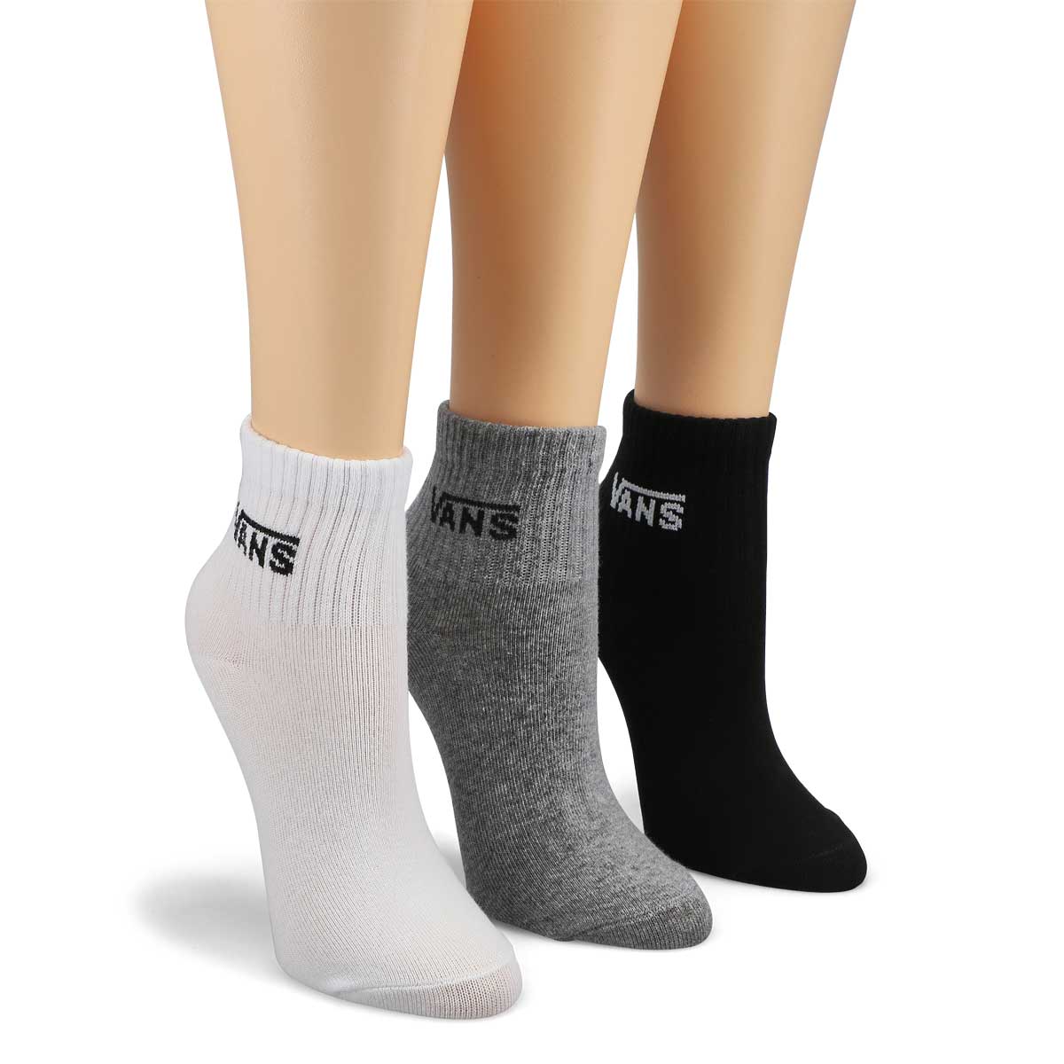Vans Women's Half Crew Sock Black Assorted