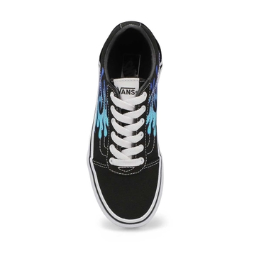 Kids' Ward Flame Sneaker - Black/White
