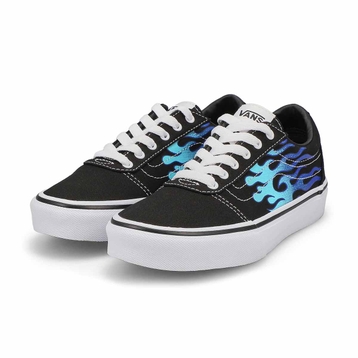 Kids' Ward Flame Sneaker - Black/White