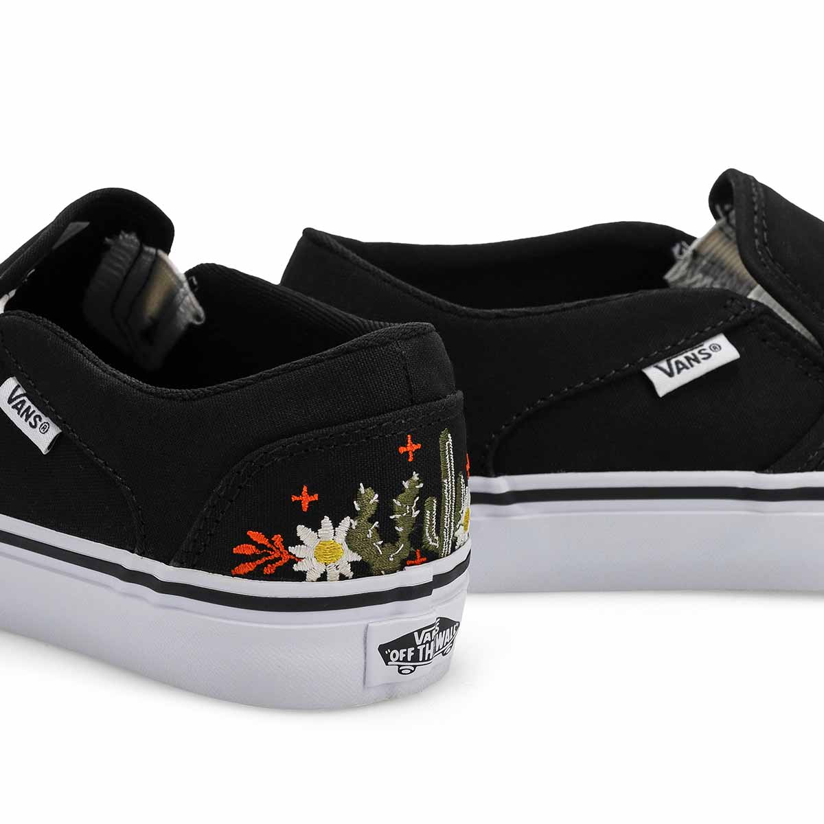 Women's Asher Slip On Sneaker - Embroidery Black