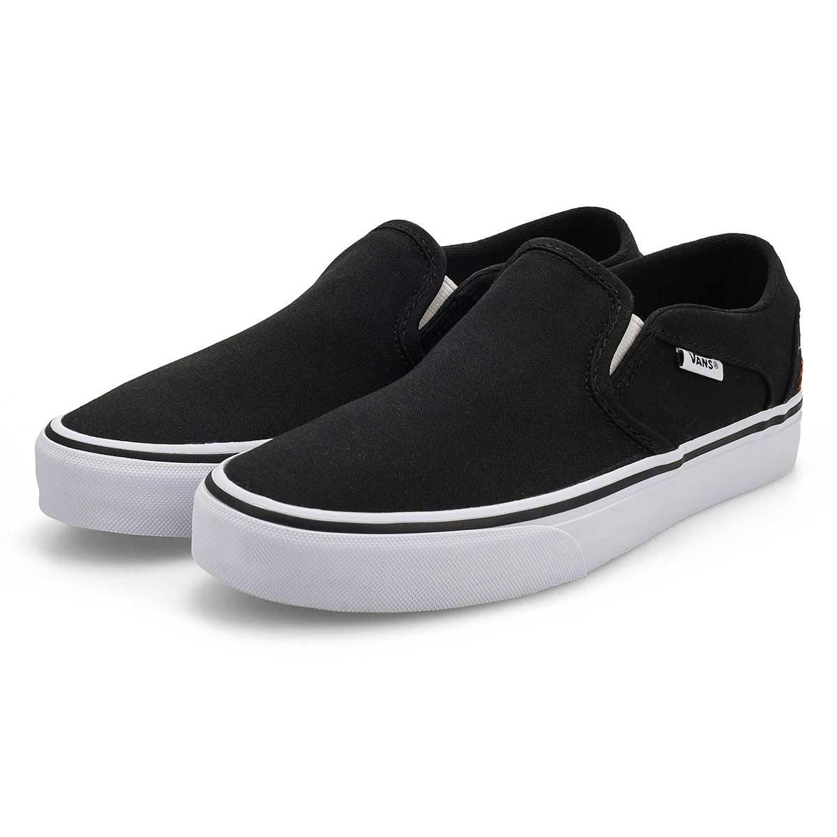 Women's Asher Slip On Sneaker - Embroidery Black