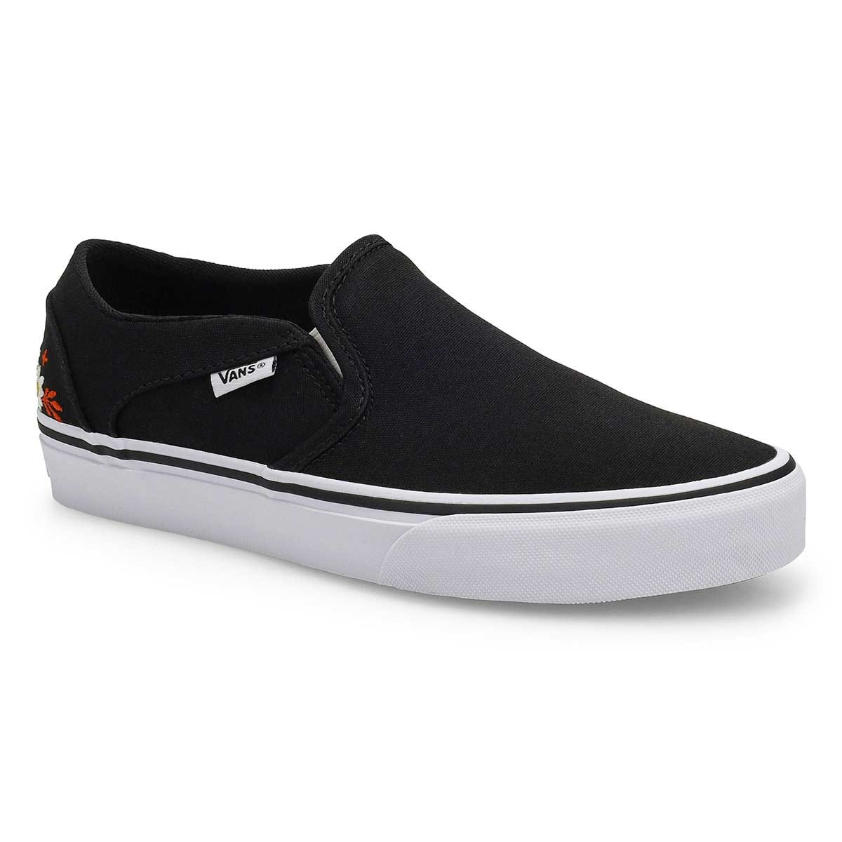 Women's Asher Slip On Sneaker - Embroidery Black