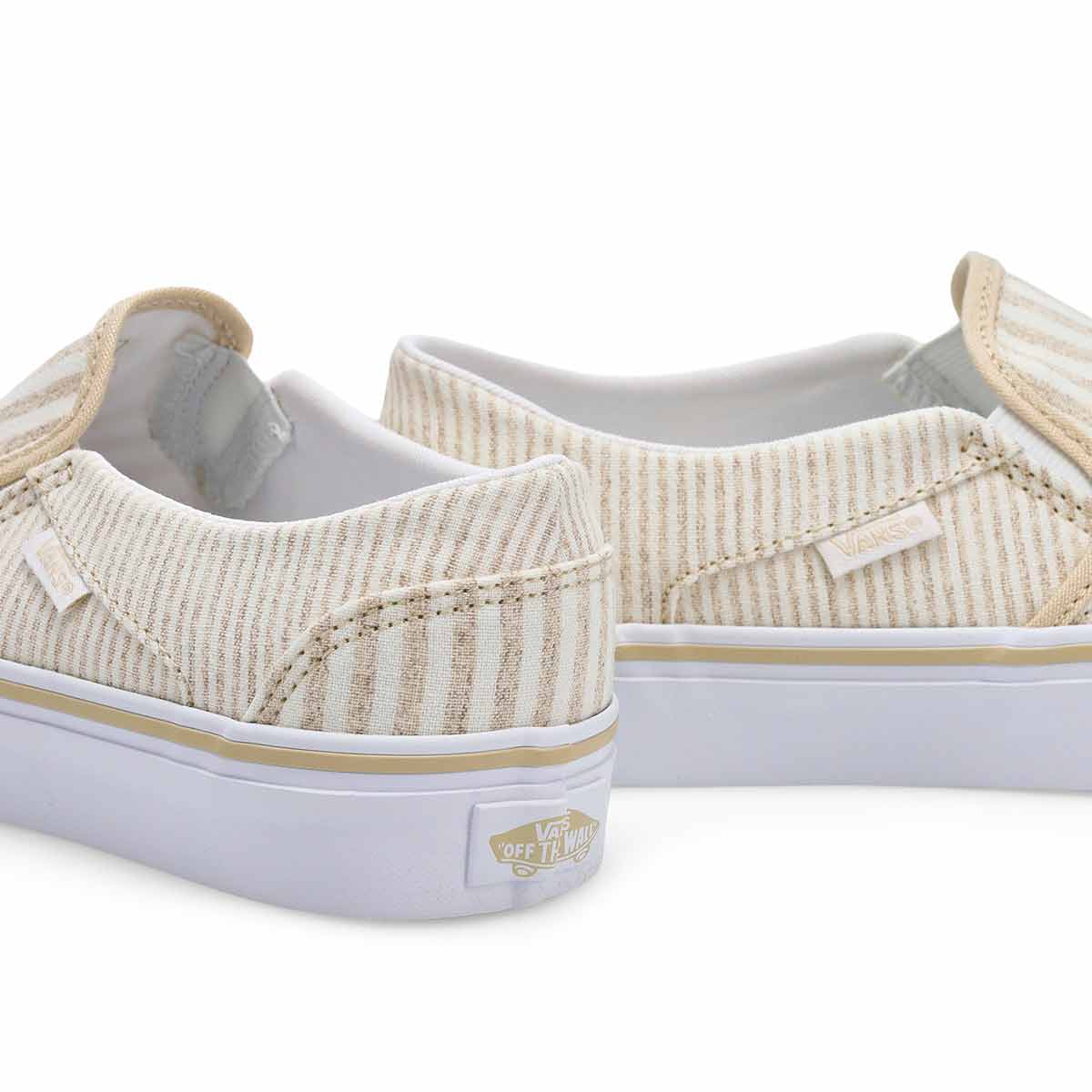 Women's  Asher Slip On Sneaker - Summer Stripe Creme Brule