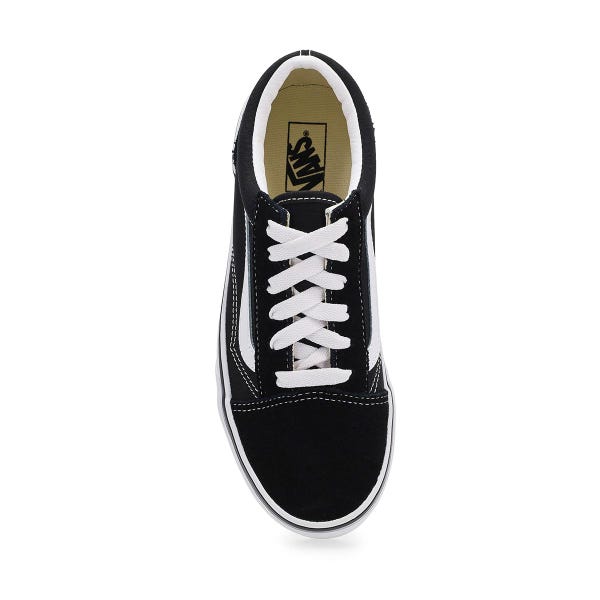 Espadrille Old Skool à lacets pour enfants - Noir/Blanc
