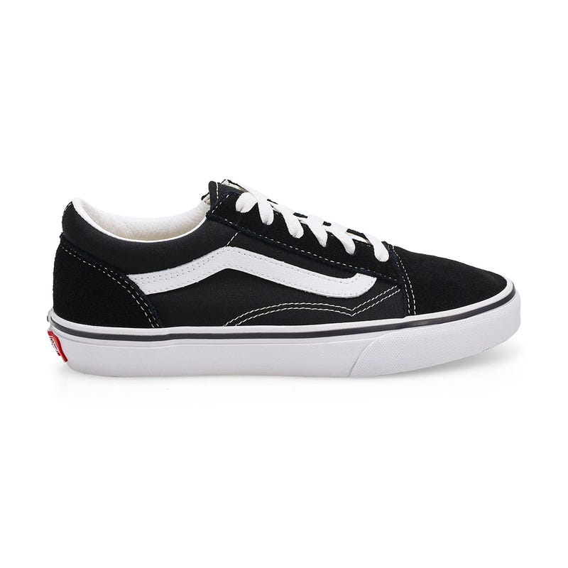 Espadrille Old Skool à lacets pour enfants - Noir/Blanc