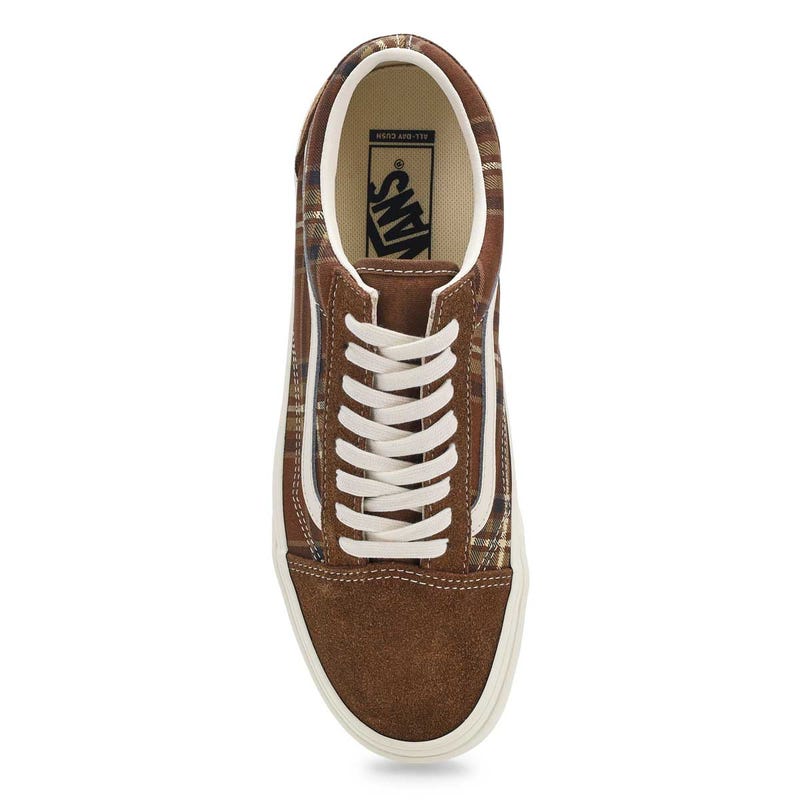 Men's Old Skool Sneaker- Plaid/Vintage Cocoa