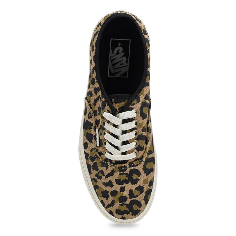 Espadrille Authentique à lacets pour femmes - léopard noir/encens