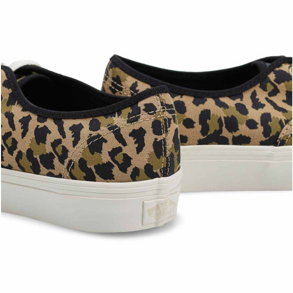 Espadrille Authentique à lacets pour femmes - léopard noir/encens