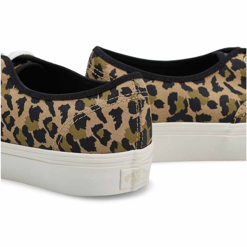 Espadrille Authentique à lacets pour femmes - léopard noir/encens