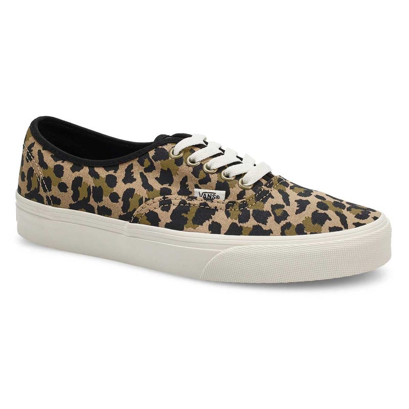 Espadrille Authentique à lacets pour femmes - léopard noir/encens
