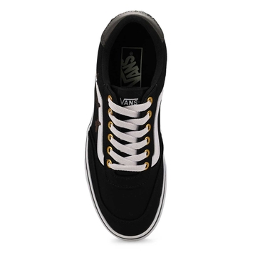 Baskets à lacets BROOKLYN LS, noir/broderie mono, 