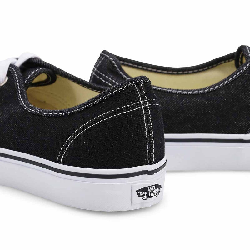 Espadrille en denim à lacets Authentic pour hommes - Noir/blanc