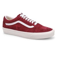 Men's Old Skool Suede Sneaker- Maroon/White
