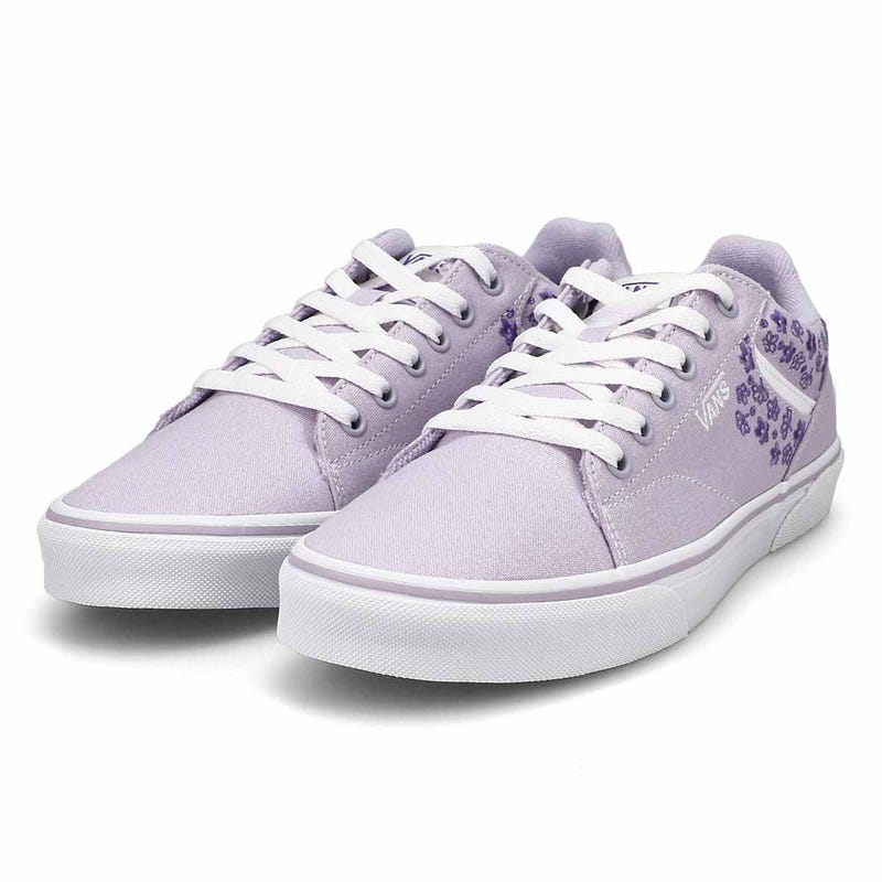Women's  Seldan Embroidered Lace Up Sneaker - Flowers Evening Haze