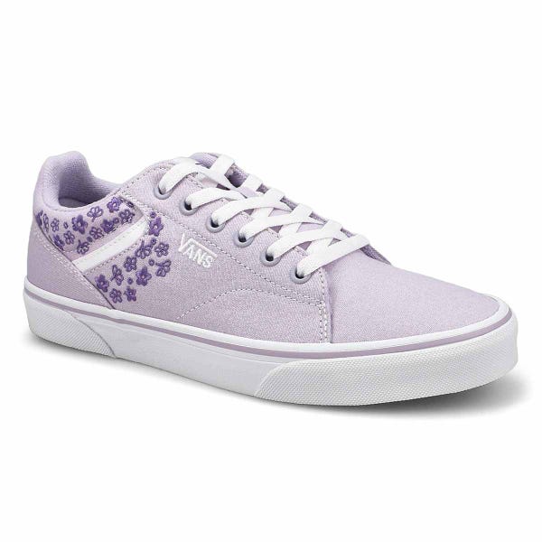 Women's  Seldan Embroidered Lace Up Sneaker - Flowers Evening Haze