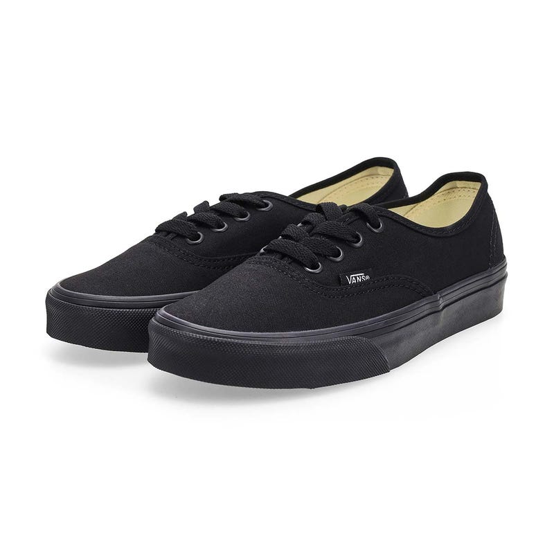 Espadrille à lacets Authentic pour enfants - Noir/noir