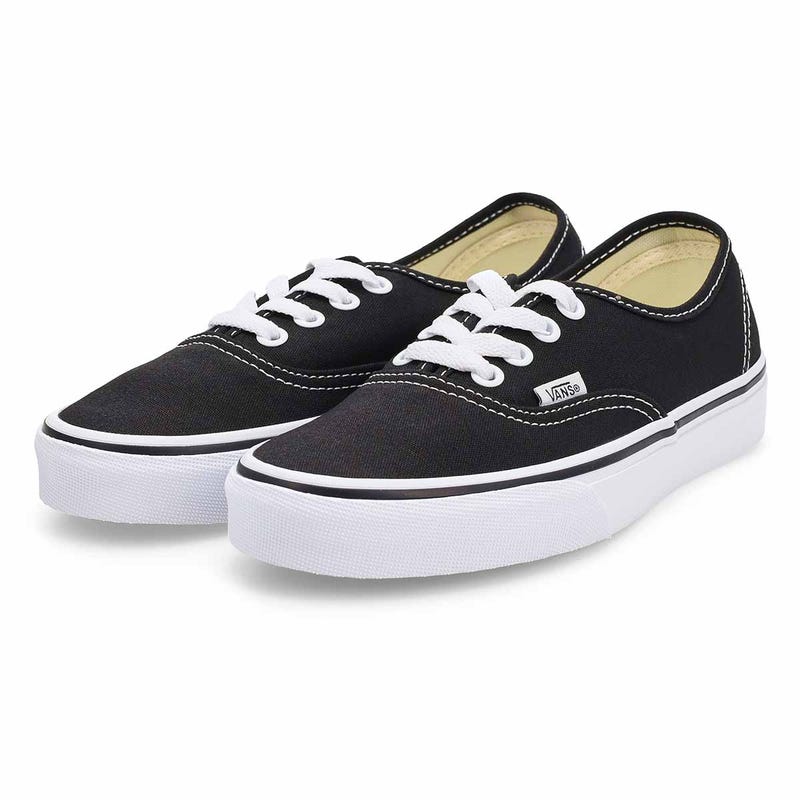 Kids' Authentic Lace Up Sneaker - Black