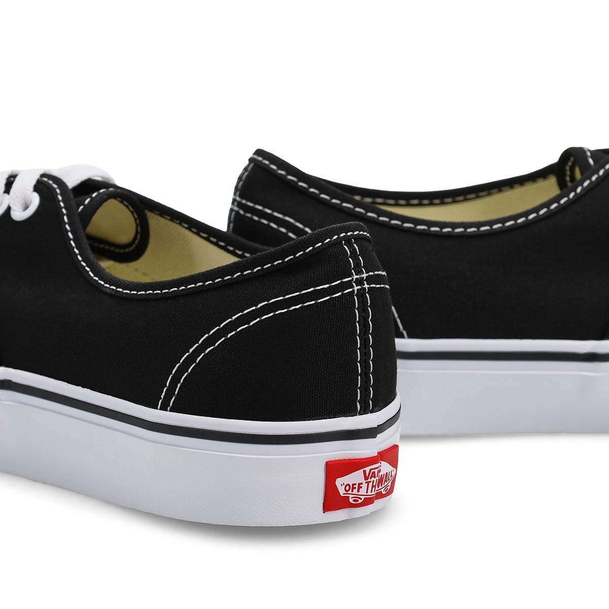 Women's  Authentic Lace Up Sneaker - Black/Black