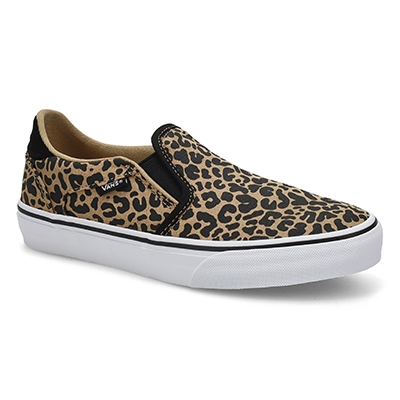 Lds Asher Deluxe Slip On Sneaker - Leopard