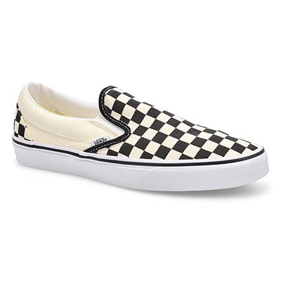Espadrille Classic Slip-On pour homme - carreaux noir et blanc