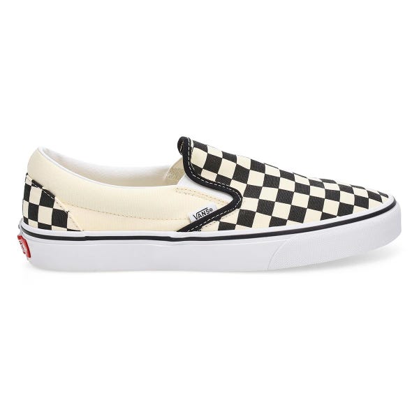 Espadrille Classic Slip-On pour homme - carreaux noir et blanc