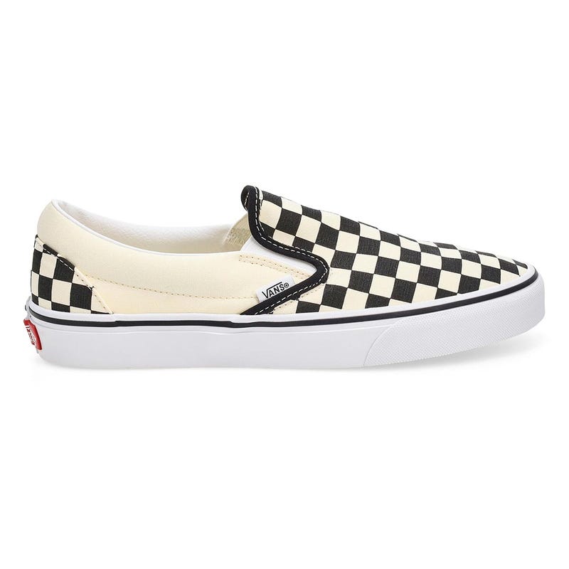 Espadrille Classic Slip-On pour homme - carreaux noir et blanc