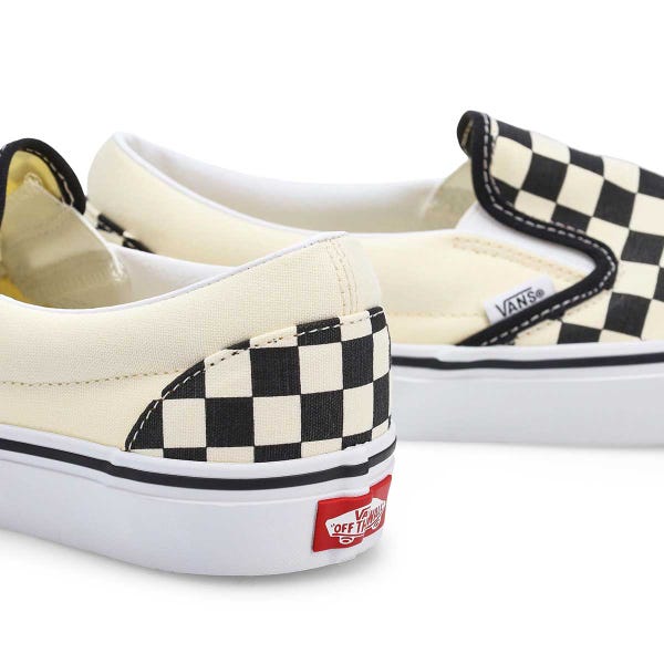 Espadrille Classic Slip-On pour homme - carreaux noir et blanc