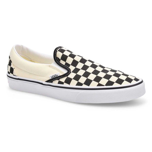 Espadrille Classic Slip-On pour homme - carreaux noir et blanc