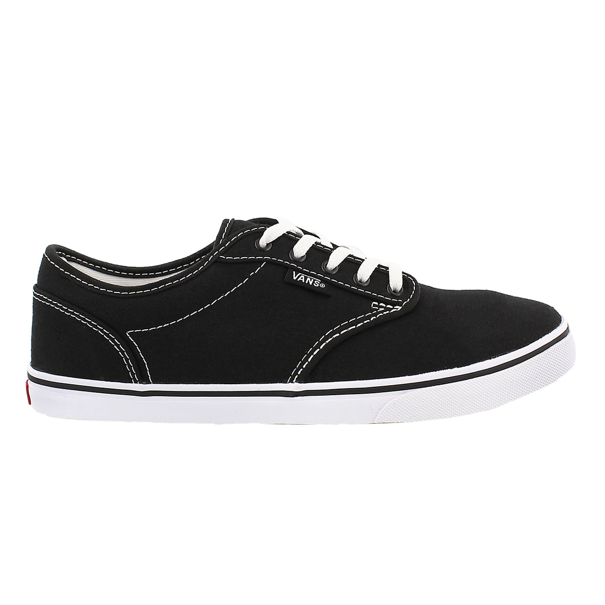 black vans white laces