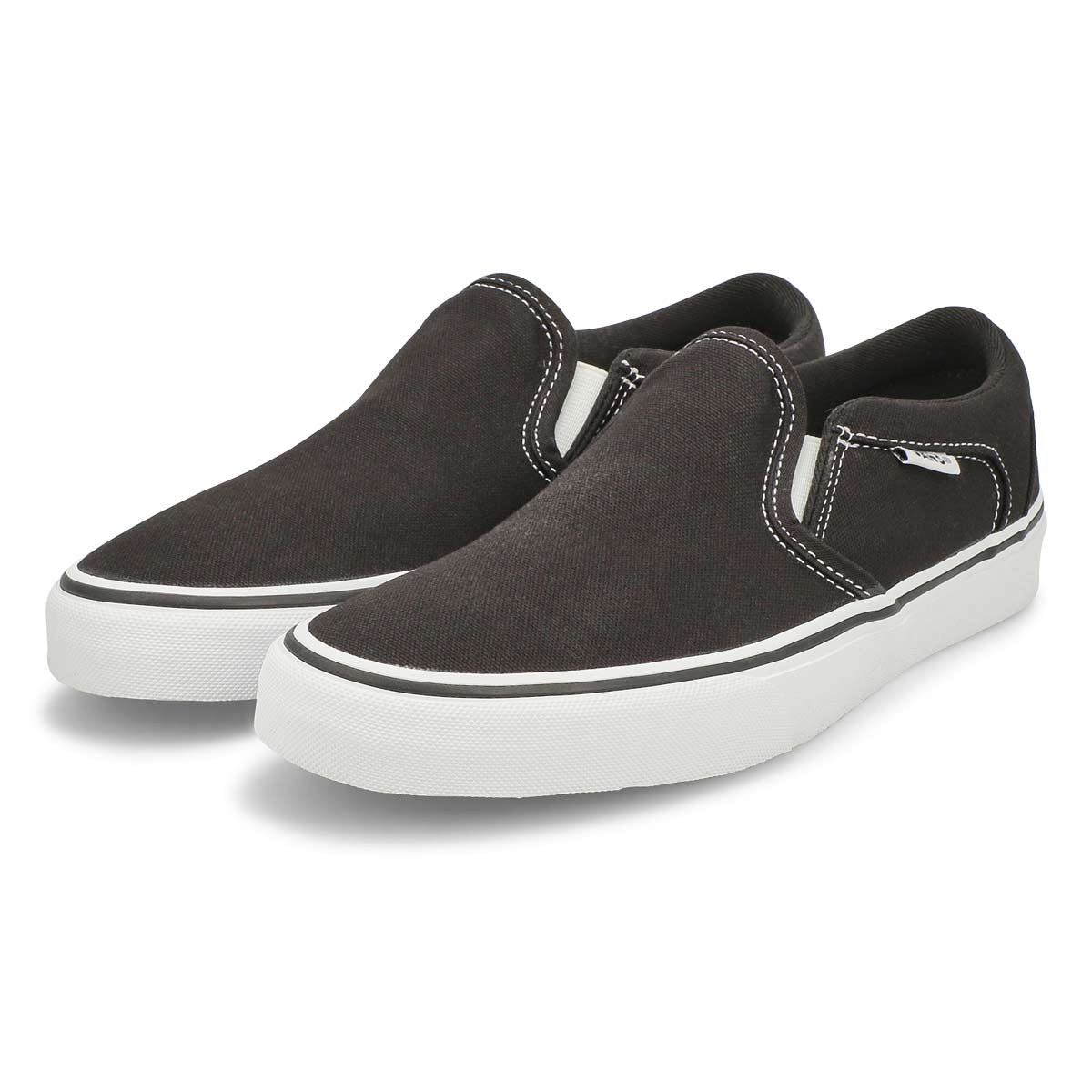 Vans Nen's Asher Flame Slip On Sneaker - Blac | SoftMoc.com