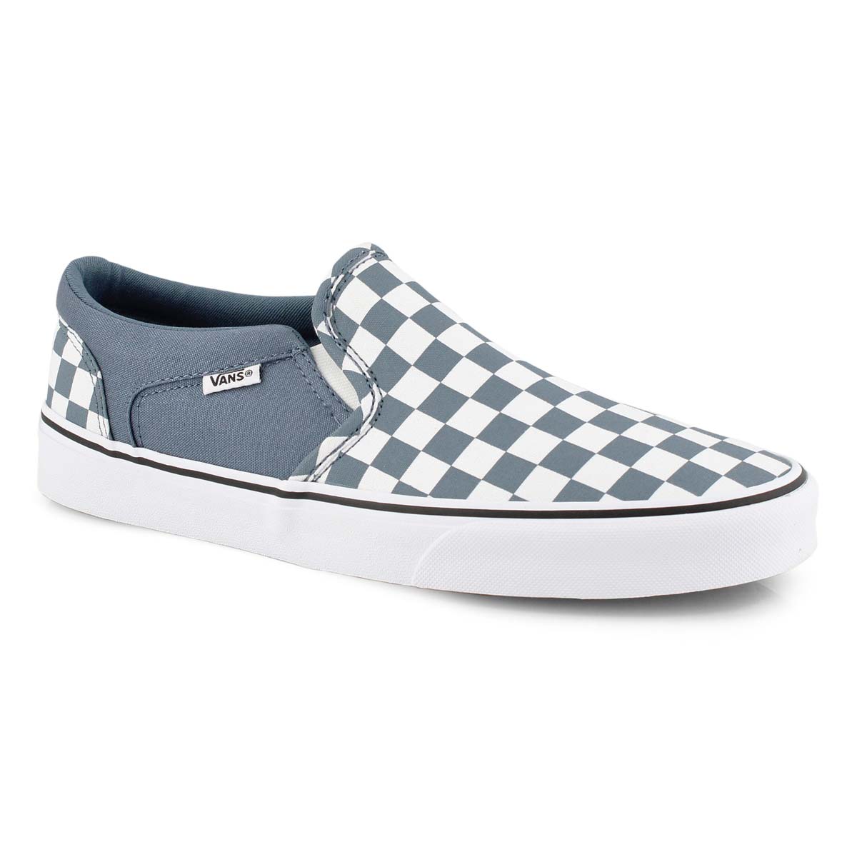 slip on vans asher checkers