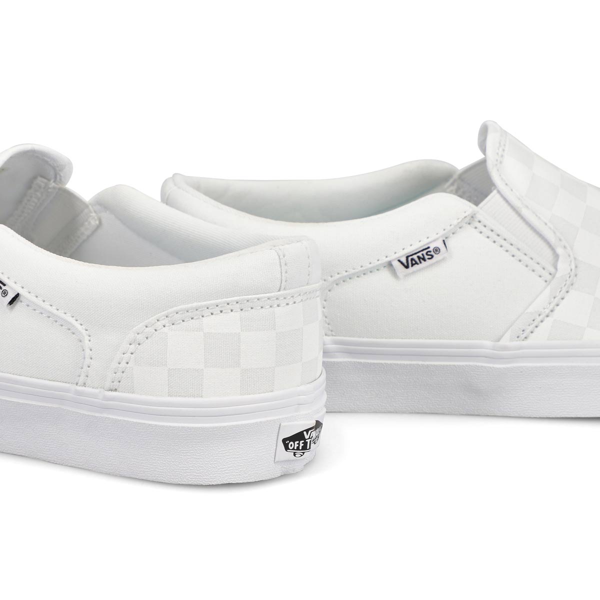 Men's Asher Sneaker - Checkered White/White