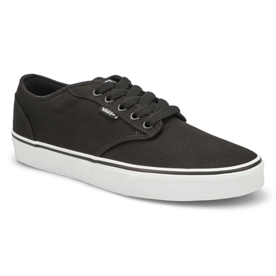 Mns Atwood Canvas Lace Up Sneaker - Black/White