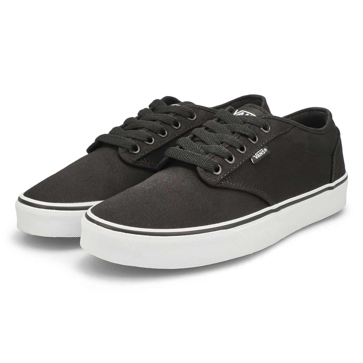 Men's Atwood Canvas Lace Up Sneaker - Black/White