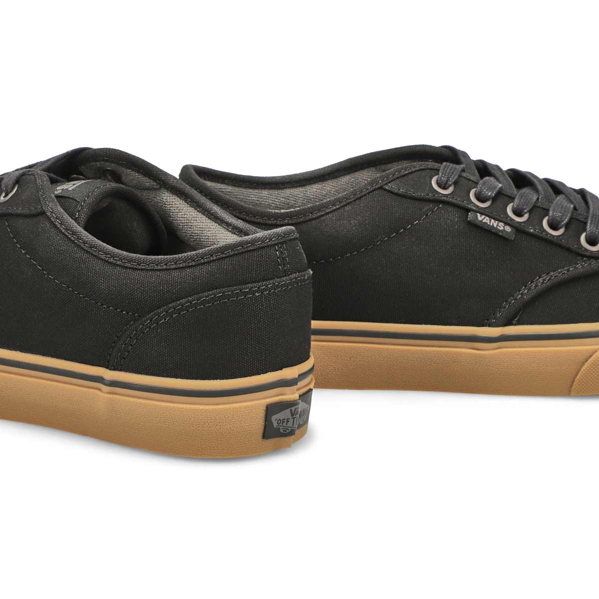 Men's Atwood Canvas Lace Up Sneaker - Black/Gum