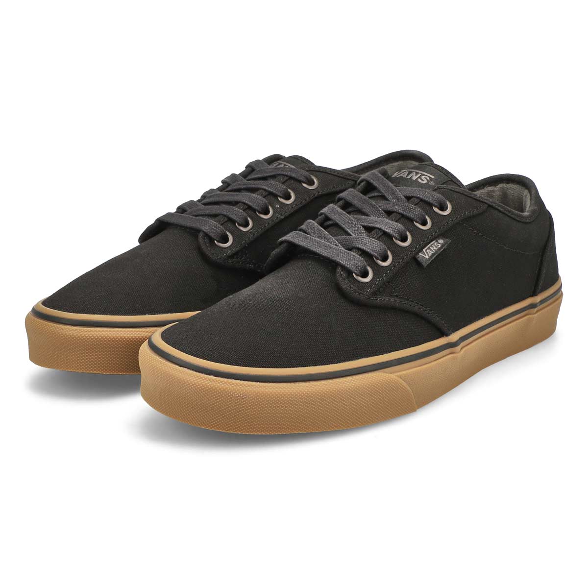 Men's Atwood Canvas Lace Up Sneaker - Black/Gum