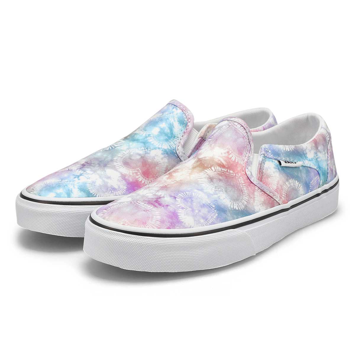 Vans Women's Asher Heart Tie Dye Sneaker | SoftMoc.com