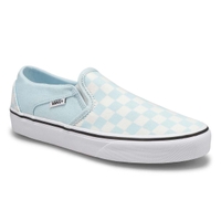 Espadrille ASHER, damier bleu/blanc, femmes