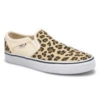 Women's Asher Leopard Slip On Sneaker - Antique White
