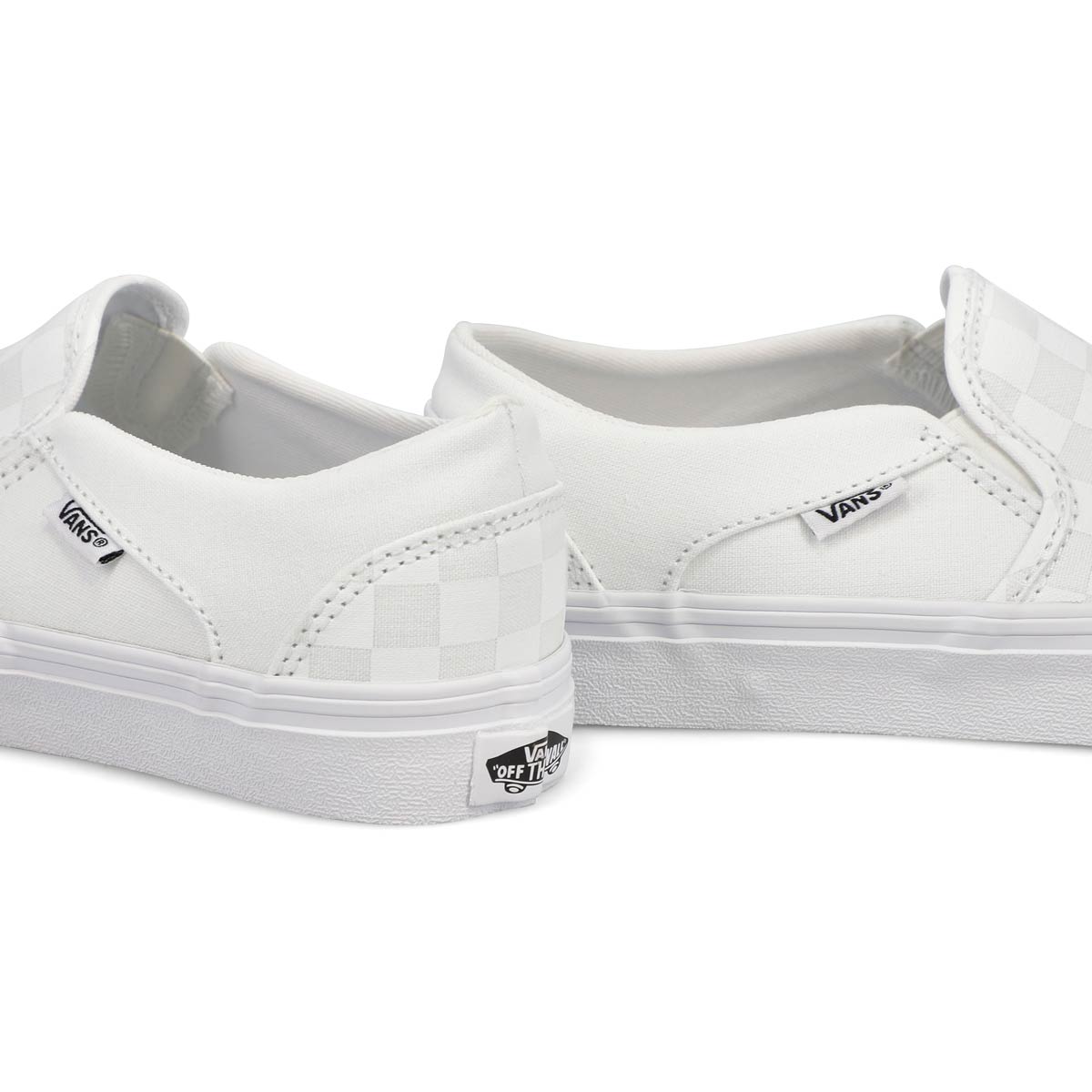 Women's Asher Sneakers - Checkered White/White