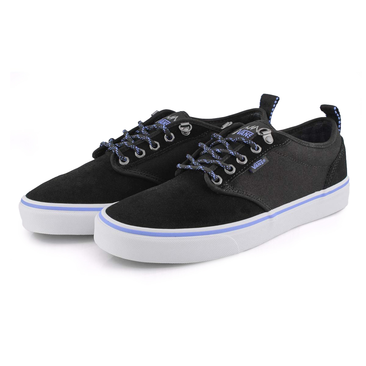 Vans Men's Atwood Sneaker -Black/ White | SoftMoc.com