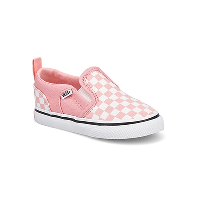 Infs-G Asher V Checker Slip On Sneaker - Pink/White