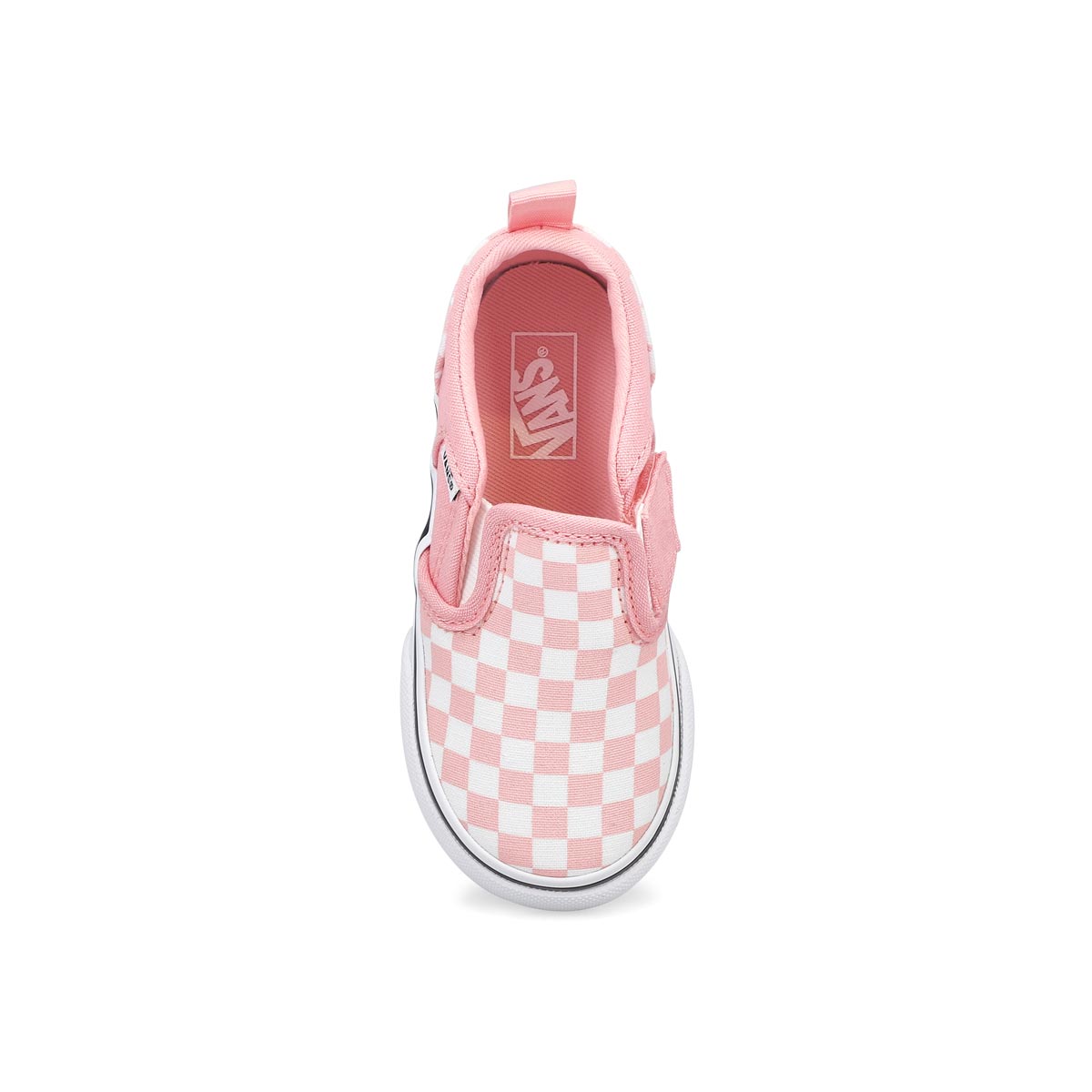 Infants' Asher V Checker Slip On Sneaker - Pink/White