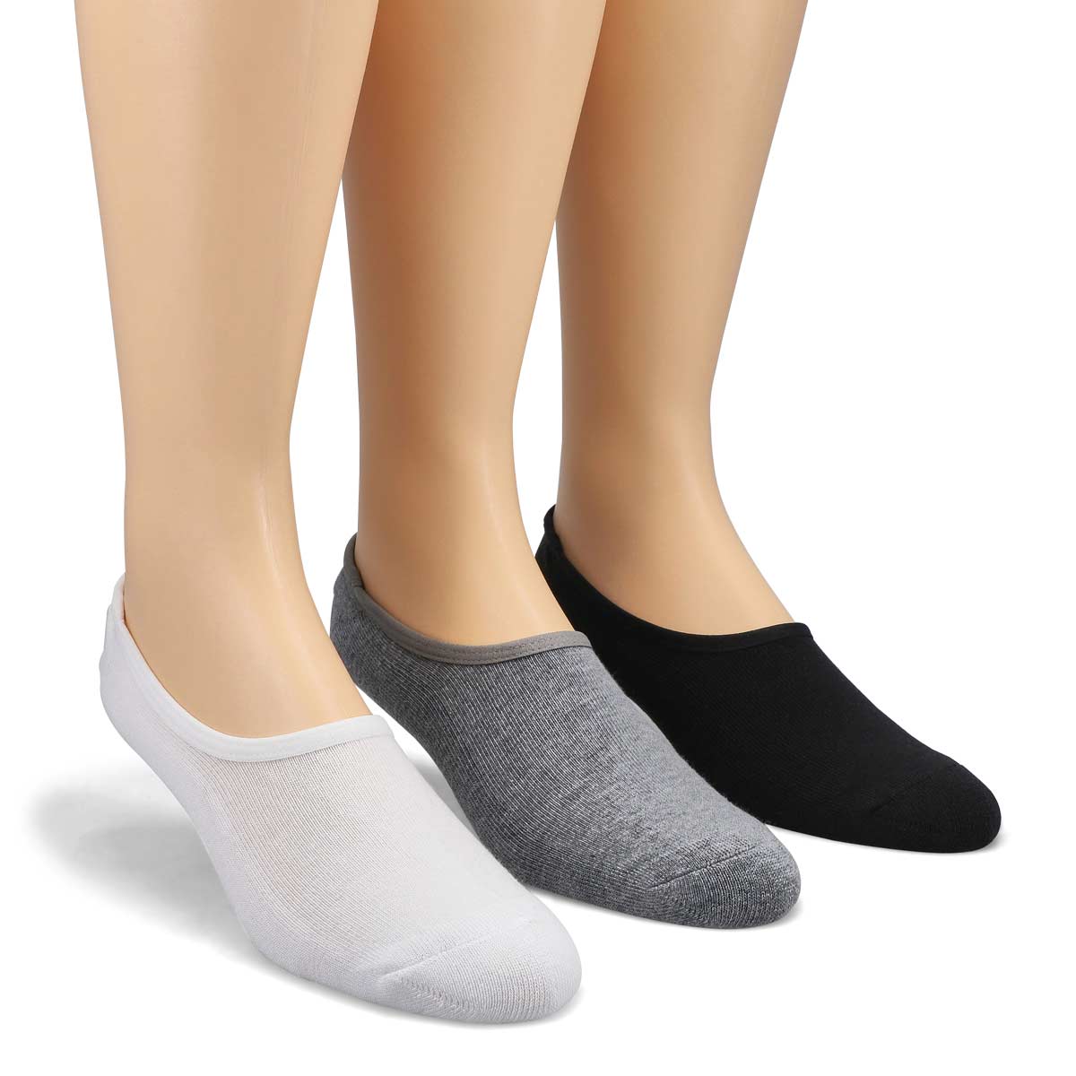 Men's Classic Super No Show Sock 3 Pack - Black/As