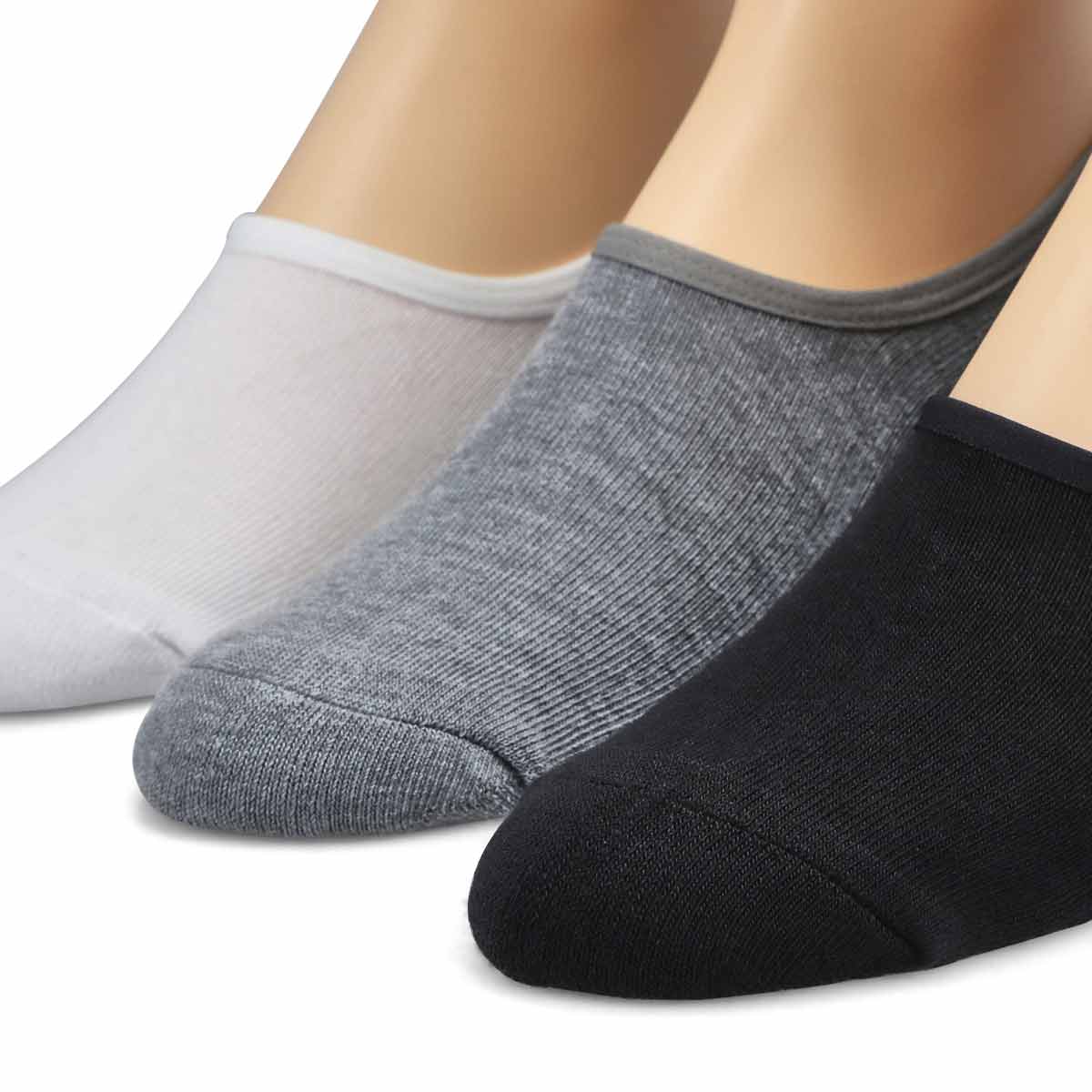 Men's Classic Super No Show Sock 3 Pack - Black/As