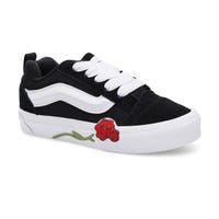 Espadrille à lacets Knu Skool Rose pour filles - Noir/blanc